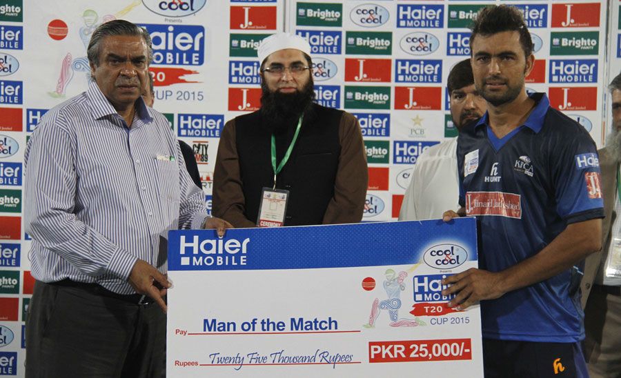 Abdul Ameer picked up the Man-of-the-Match award for his three wickets