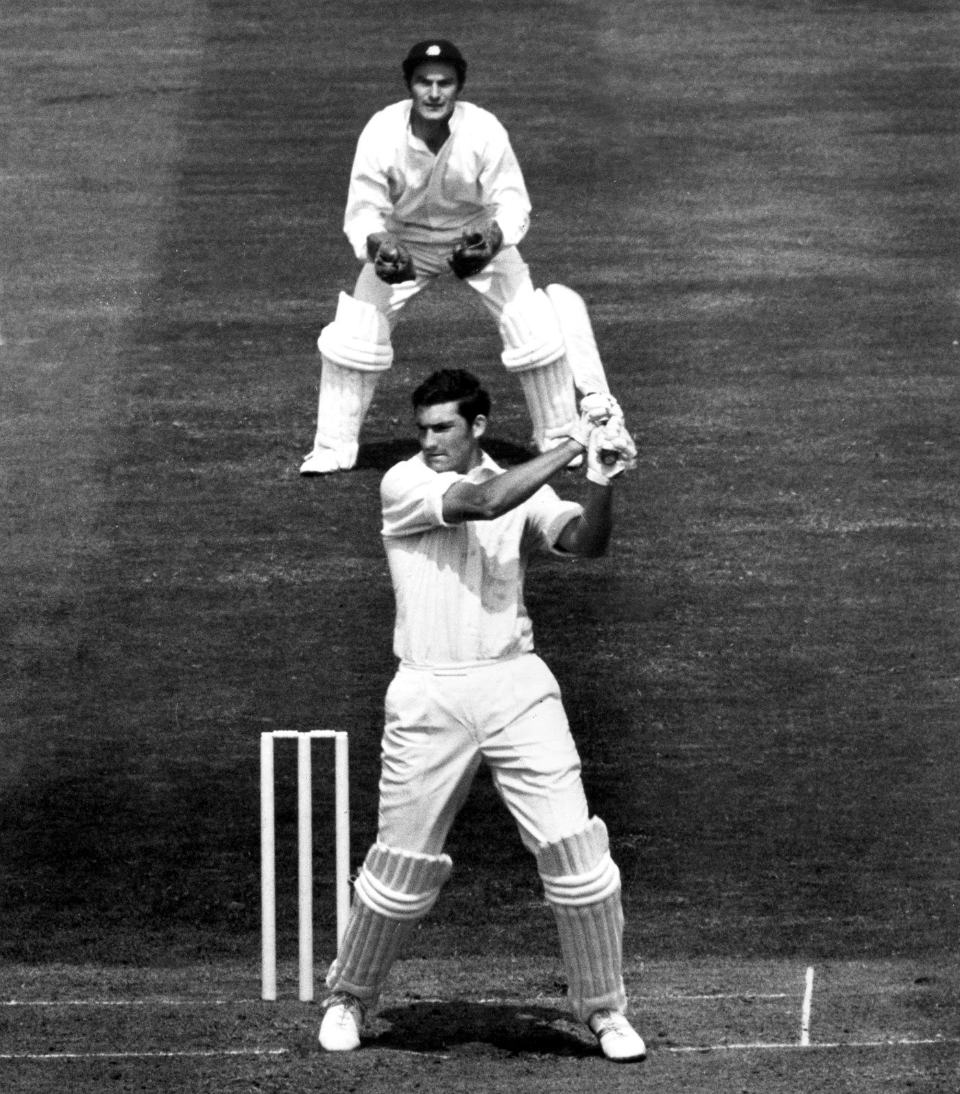 Richard Collinge plays a shot