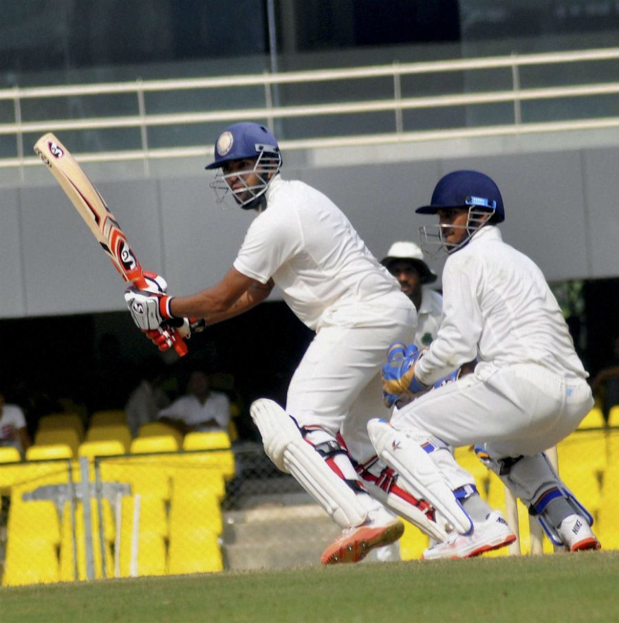 Shishir Bhavane held Karnataka's innings together with a patient 65 