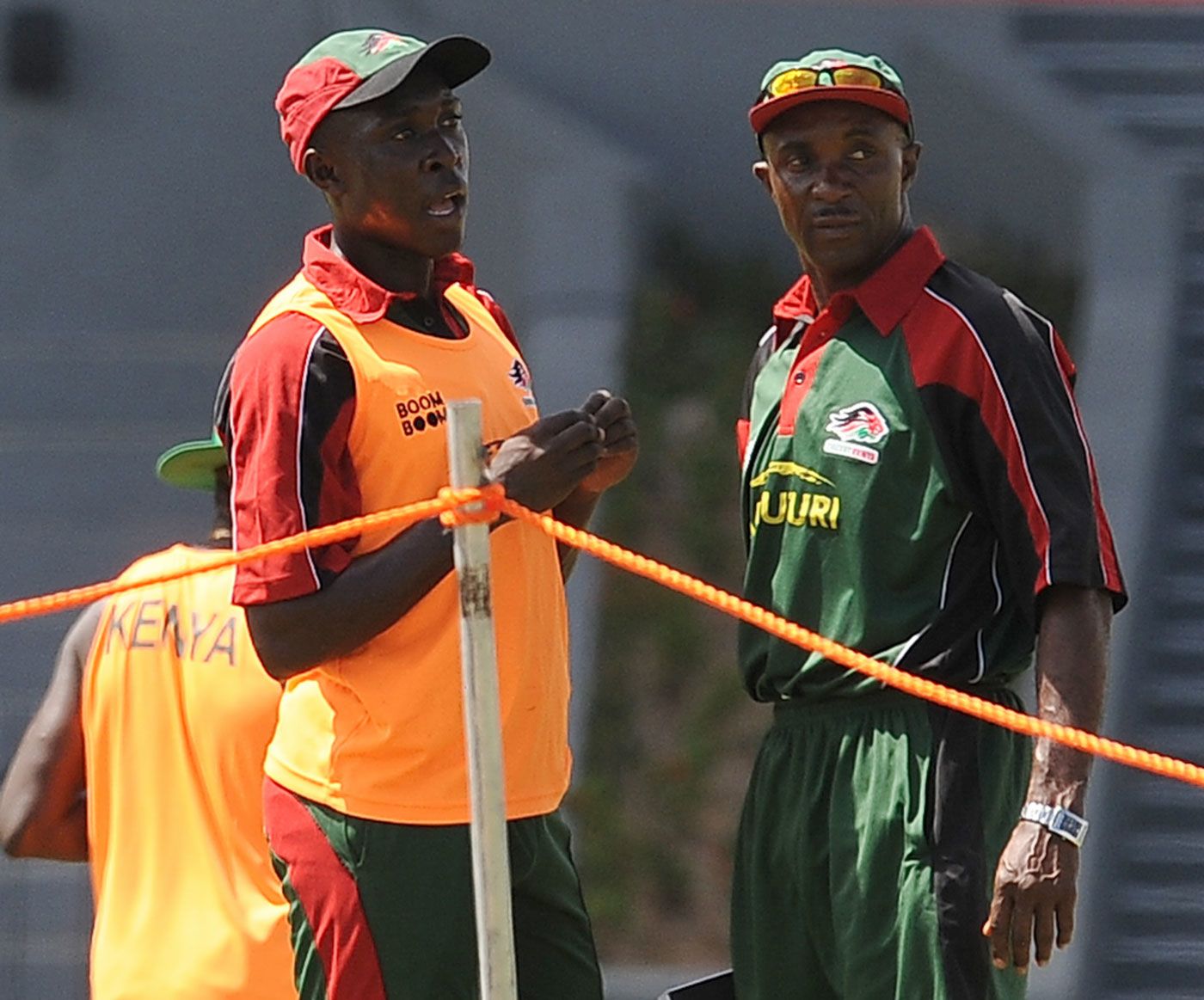 Eldine Baptiste with Alex Obanda
