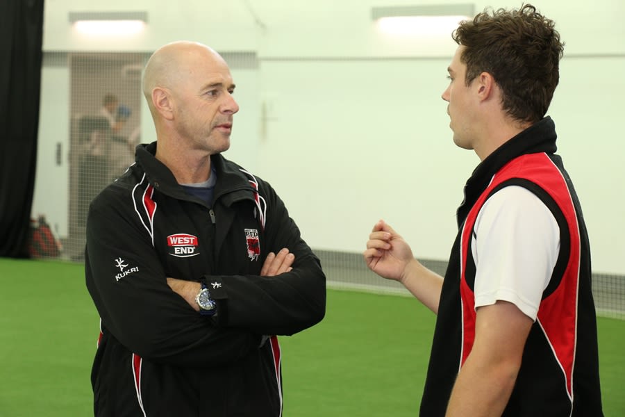 Jamie Siddons in his new role as South Australia coach