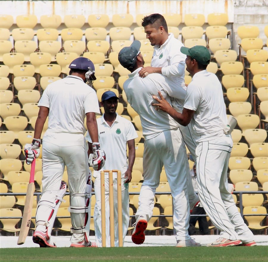 Swarupam Puryakastha picked up 4 for 50