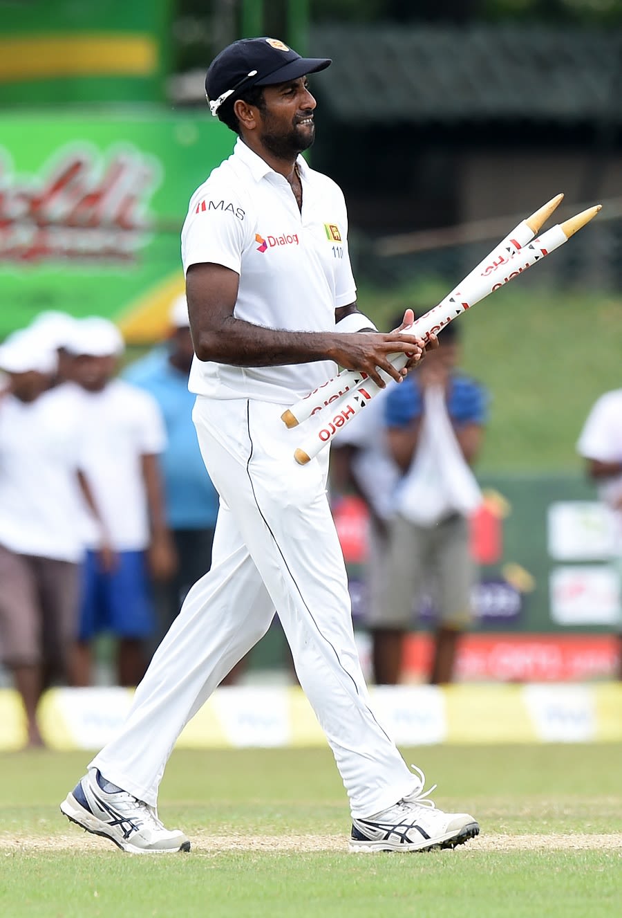 Dhammika Prasad took nine wickets in the series