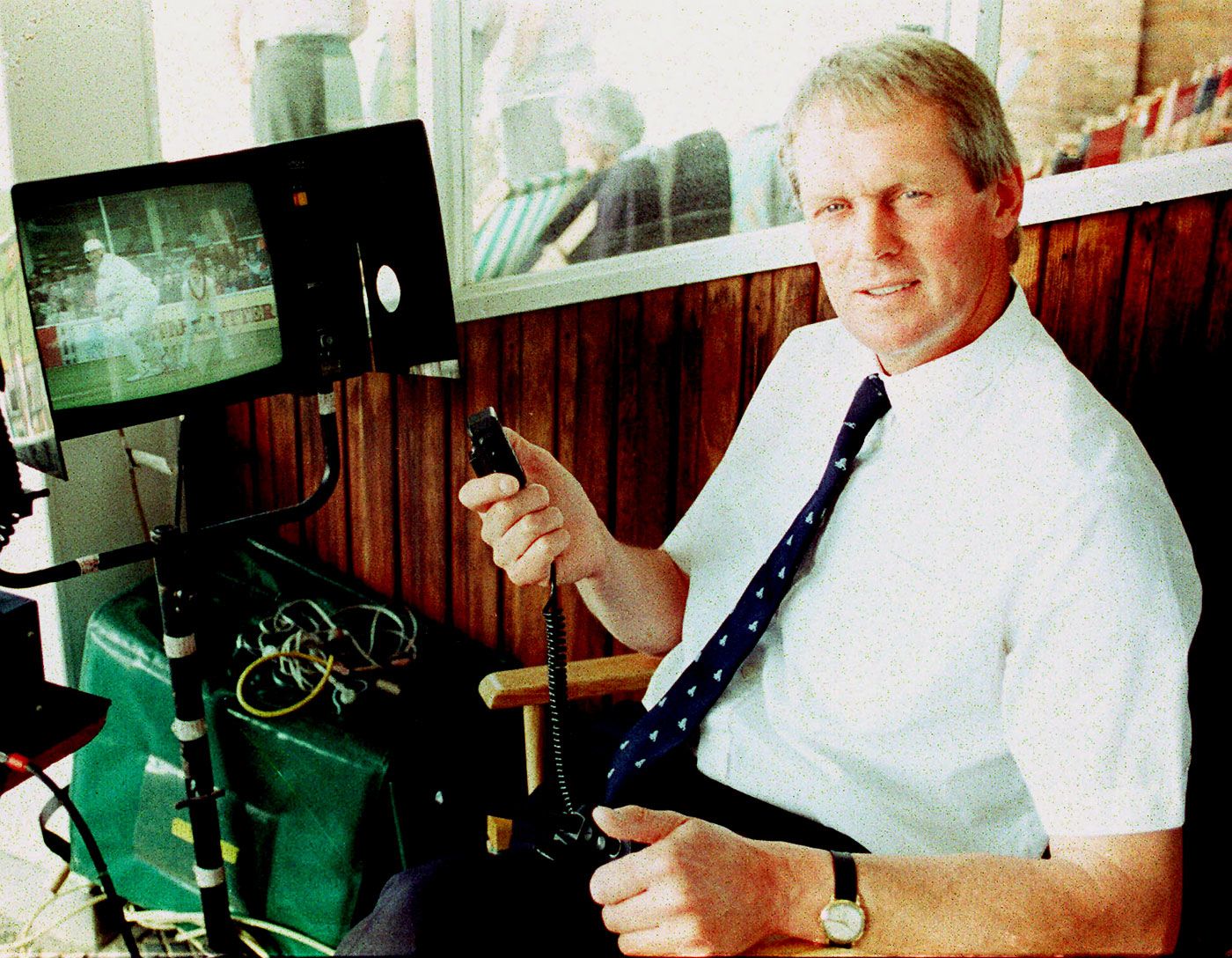 Umpire Chris Balderstone played professional cricket and football