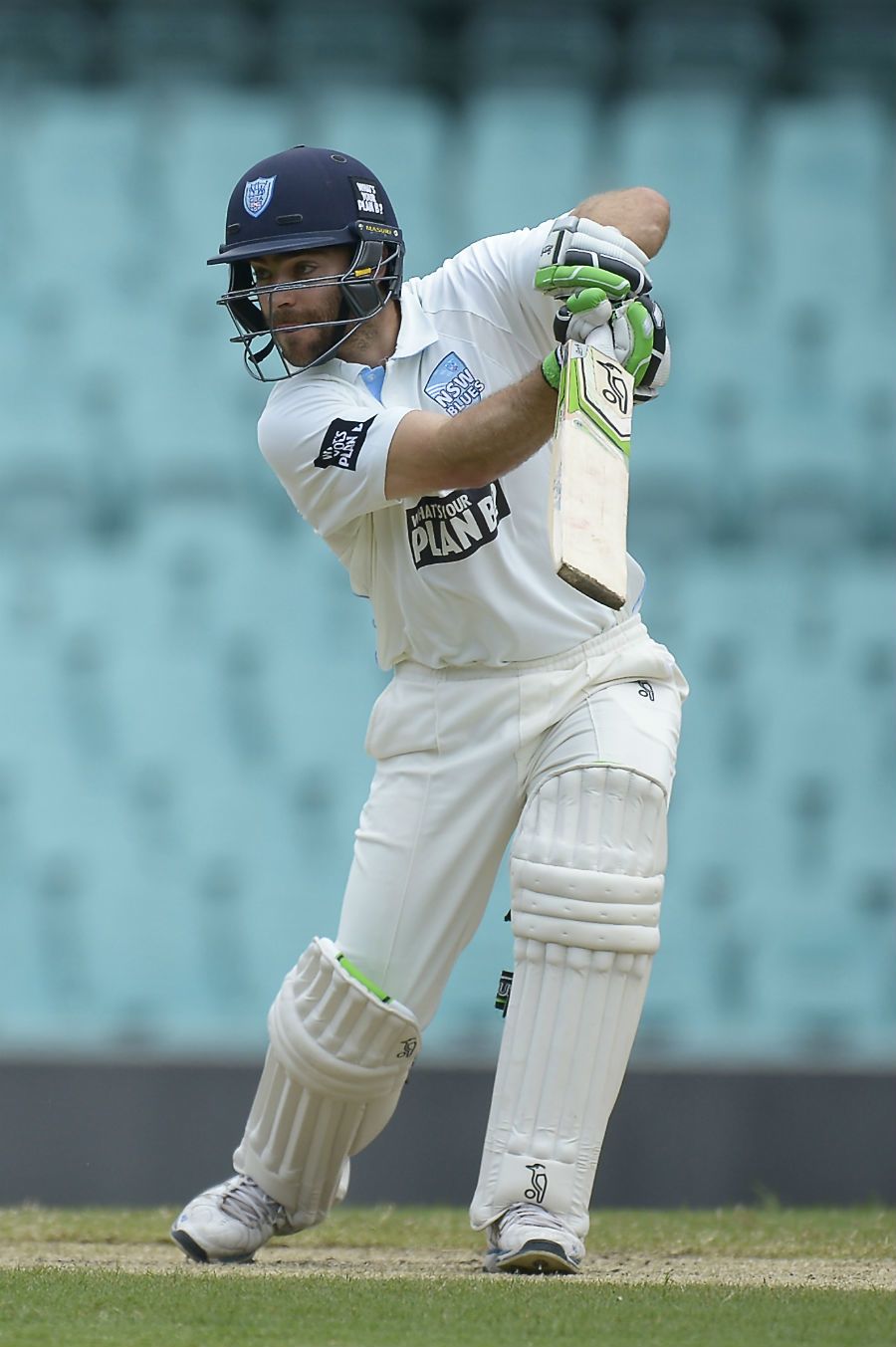 Ryan Carters bats on the second day at the SCG