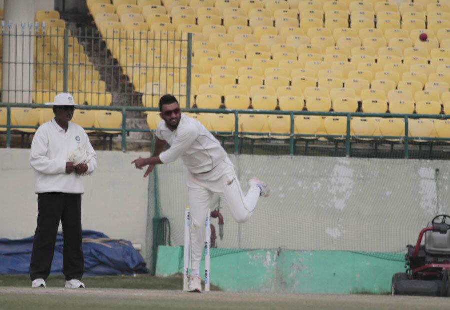 Bipul Sharma sends down a delivery