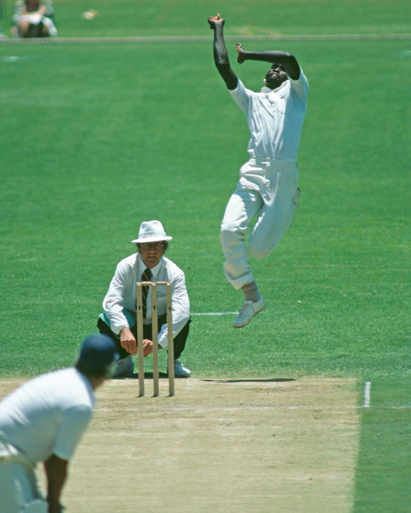 Franklyn Stephenson bowls during a rebel game in South Africa