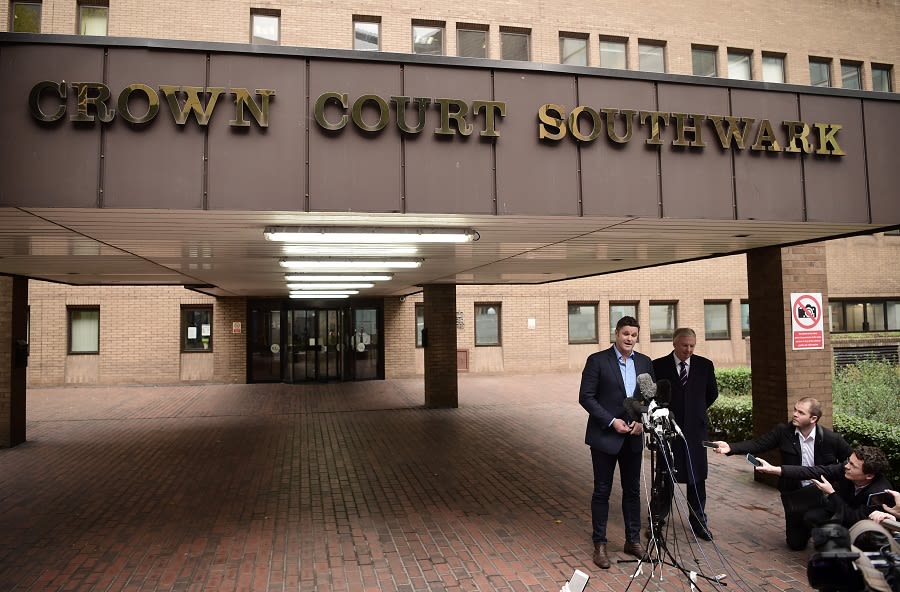 Chris Cairns addresses the media after he was acquitted of perjury