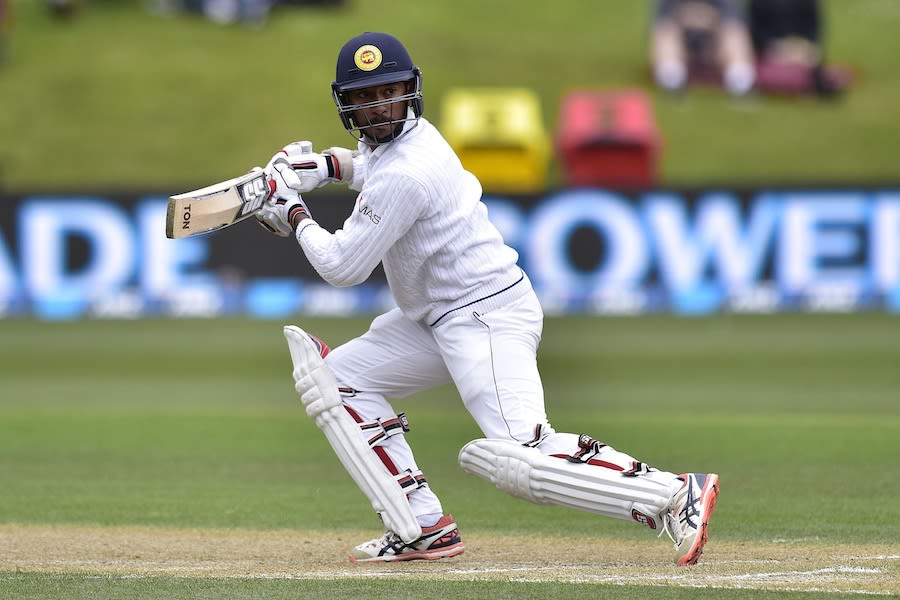 Kithuruwan Vithanage watches his edge being caught
