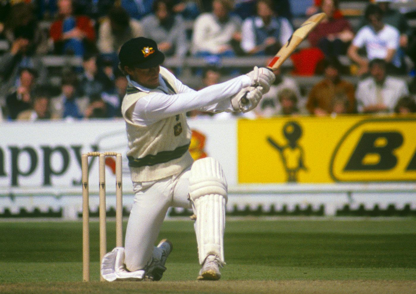 Kim Hughes bats