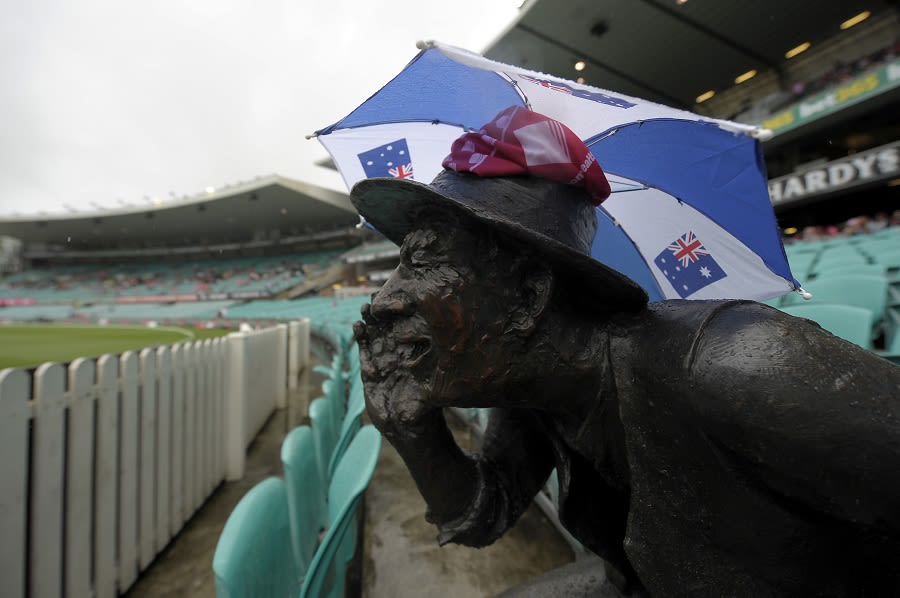 The Yabba statue finds shelter