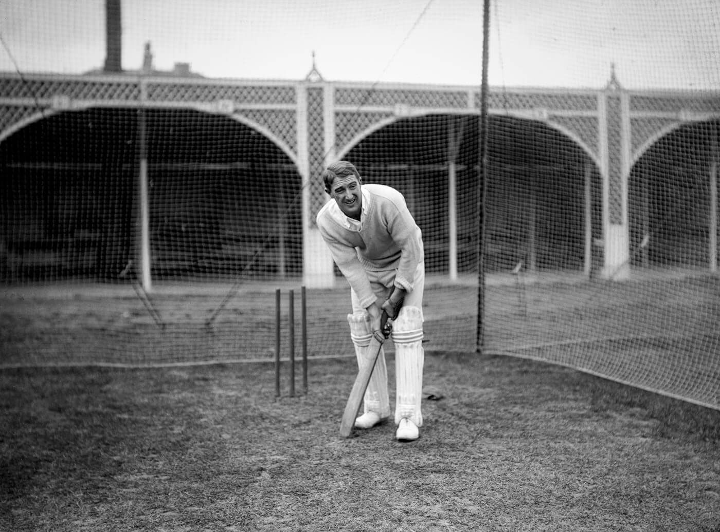 Aubrey Faulkner bats at the Lord's nets