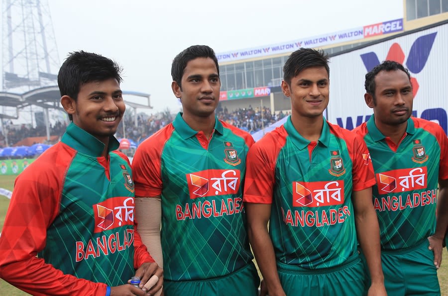 Mosaddek Hossain, Mukhtar Ali, Abu Hider and Mohammad Shahid on their debuts