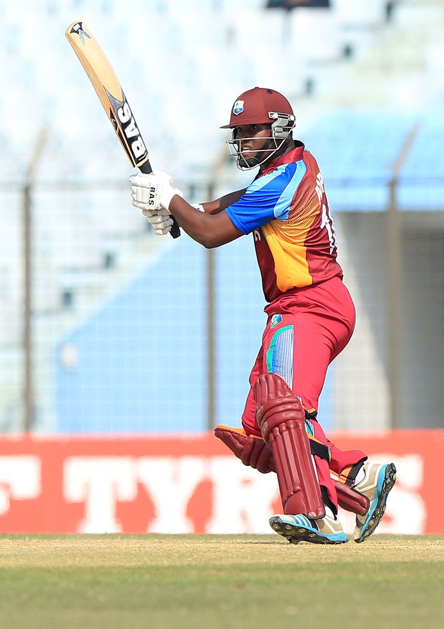 Gidron Pope made a run-a-ball 60 at the top of the order