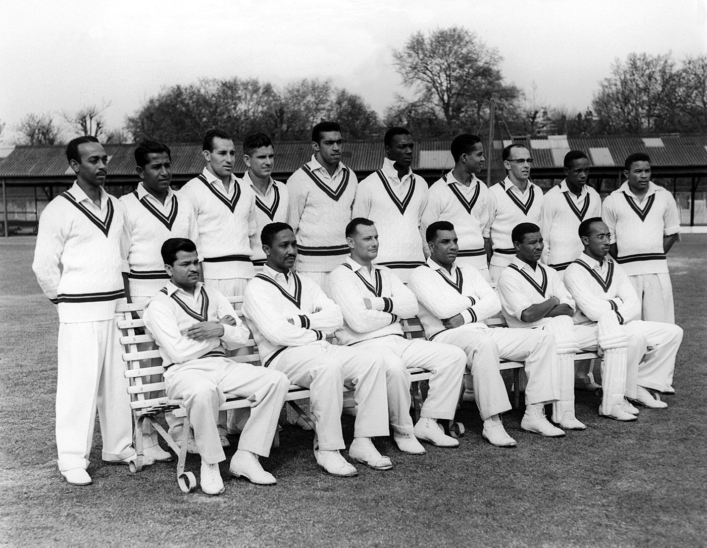 The West Indies touring party to England in 1957