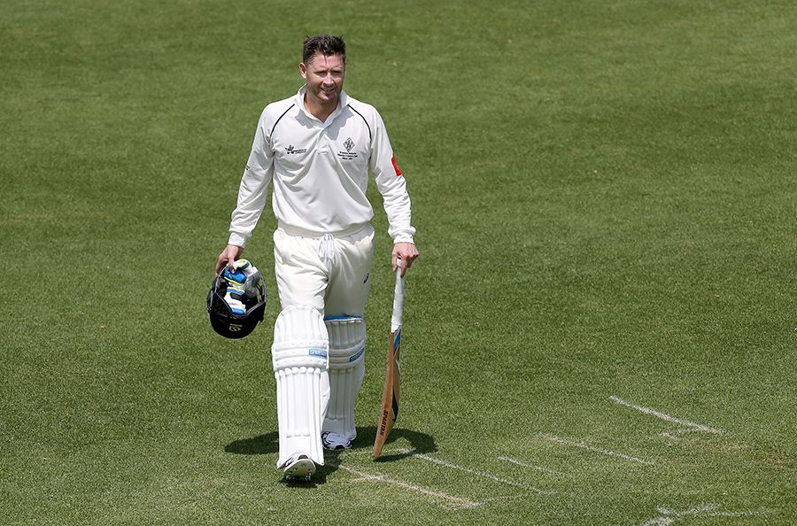 Michael Clarke scored 48 on his return to cricket, playing for Western Suburbs