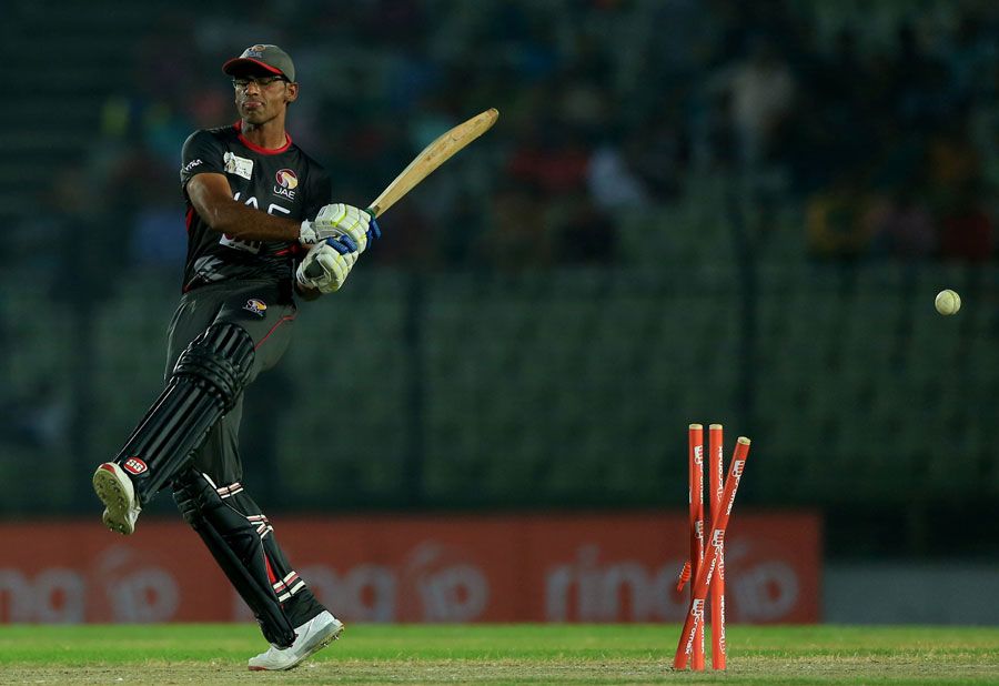 Mohammad Shahzad loses his leg stump