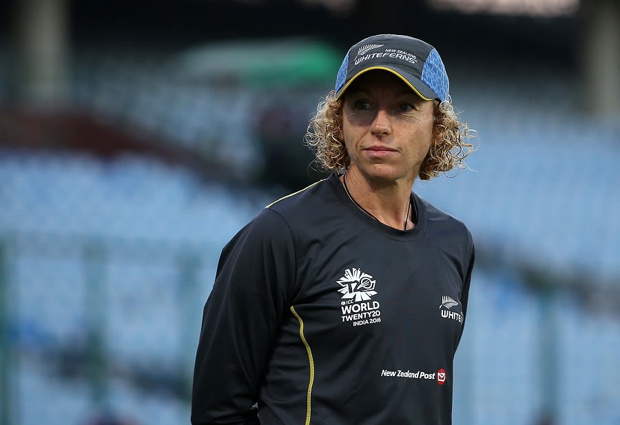 New Zealand Women's coach Haidee Tiffen looks on