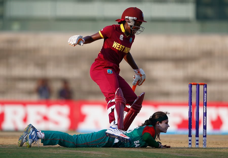Jahanara Alam nearly runs out Stacy-Ann King