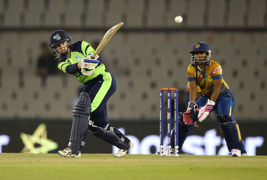 Cecelia Joyce targets the leg side during her 29