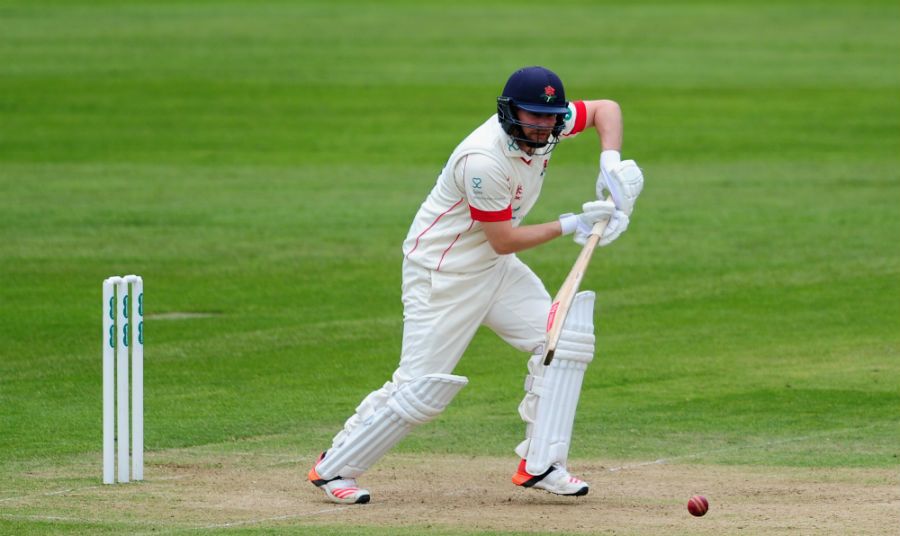 Karl Brown anchored Lancashire's batting in the morning session