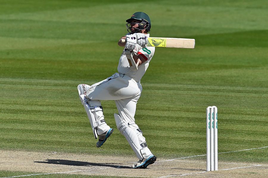 Mark Pettini pulls during his hundred