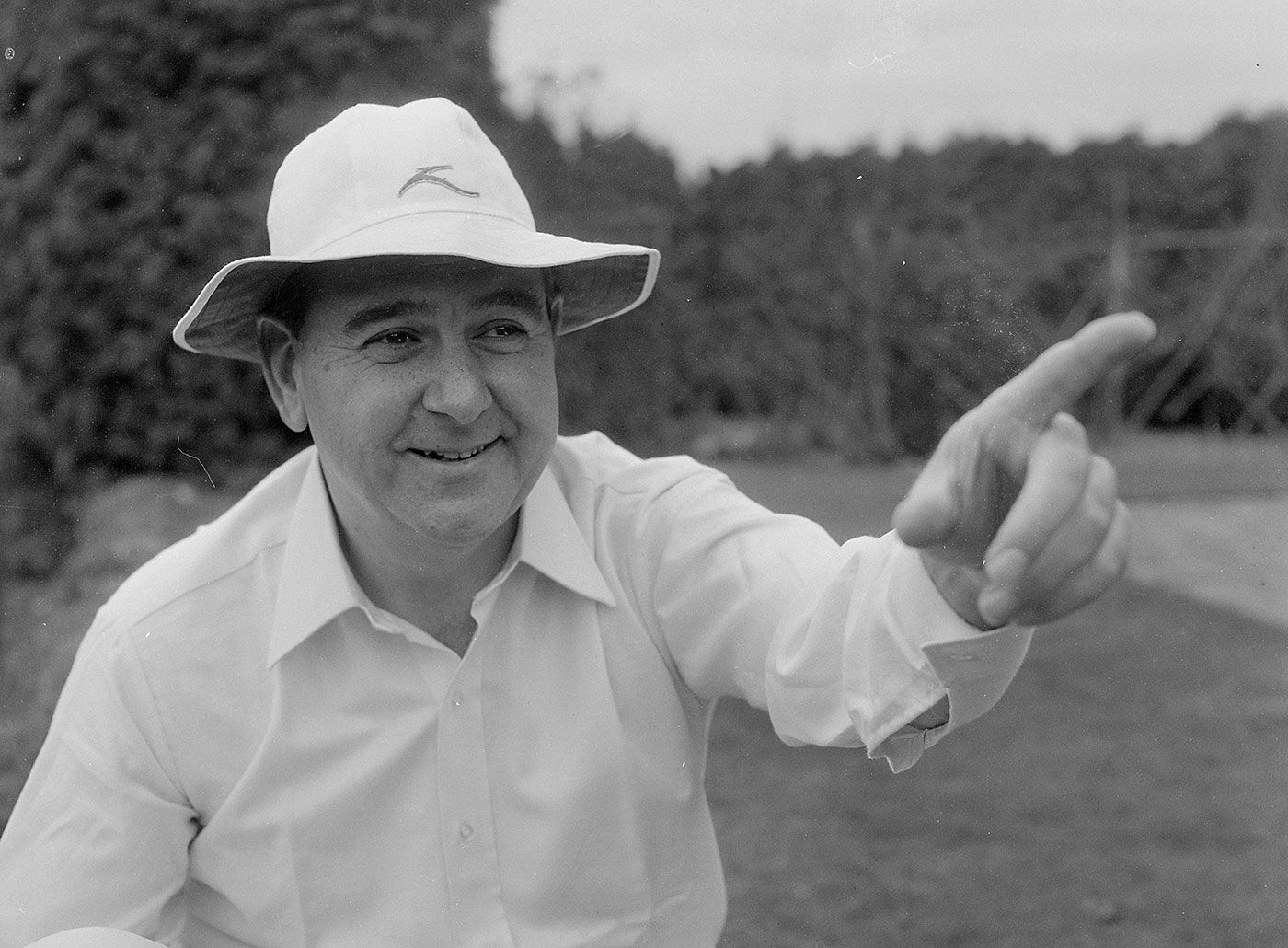 Colin Cowdrey gestures