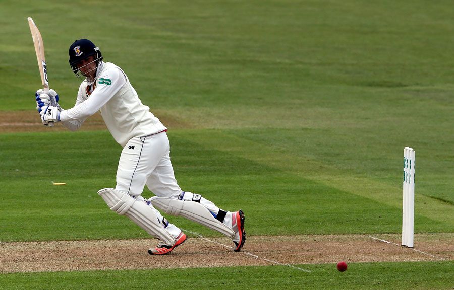 Jack Burnham flicks the ball to leg