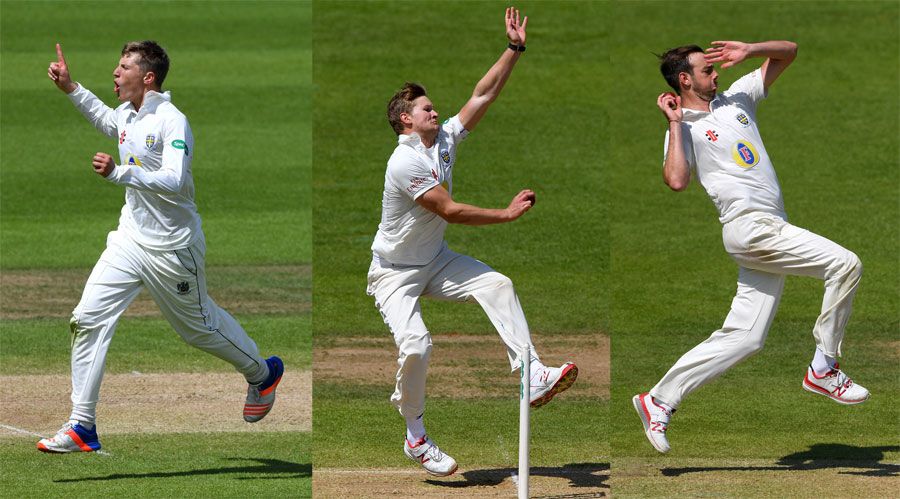 Durham's new generation: Brydon Carse, Barry McCarthy and James Weighell