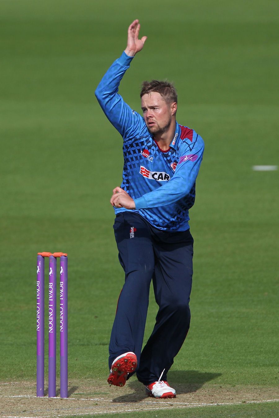 Fabian Cowdrey picked up 2 for 38