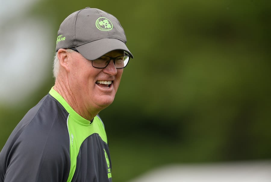 John Bracewell looks relaxed during a training session