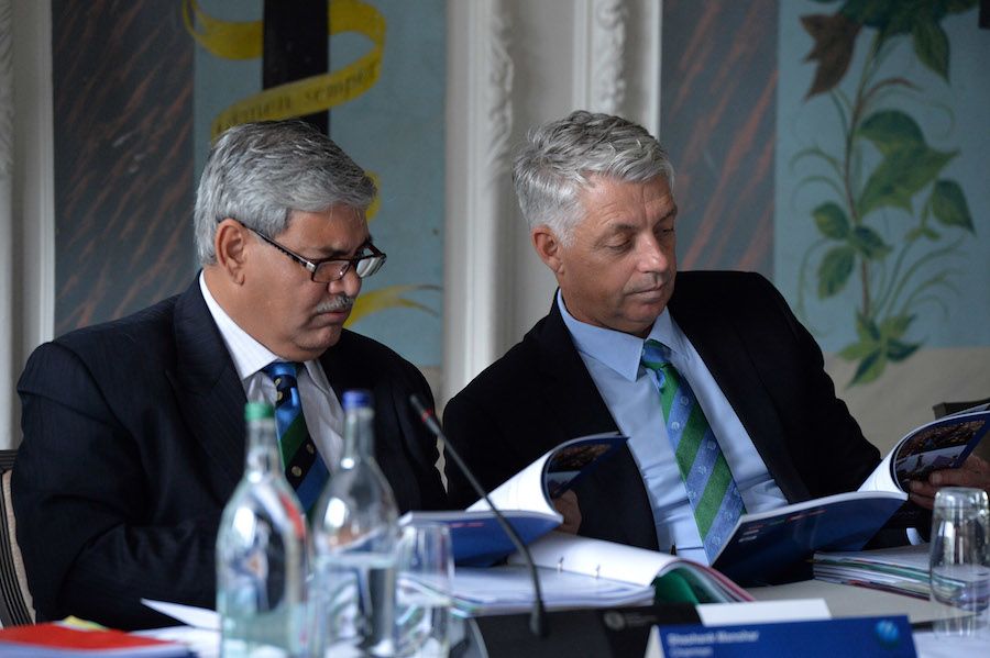 ICC chairman Shashank Manohar and chief executive David Richardson read on