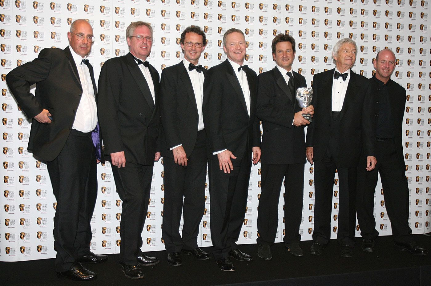 Mark Nicholas, Richie Benaud and Simon Hughes at the 2006 British Academy Television Awards