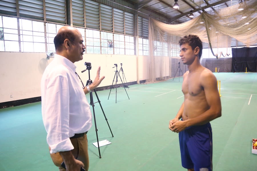 Naeem Islam jnr underwent a test on his bowling action