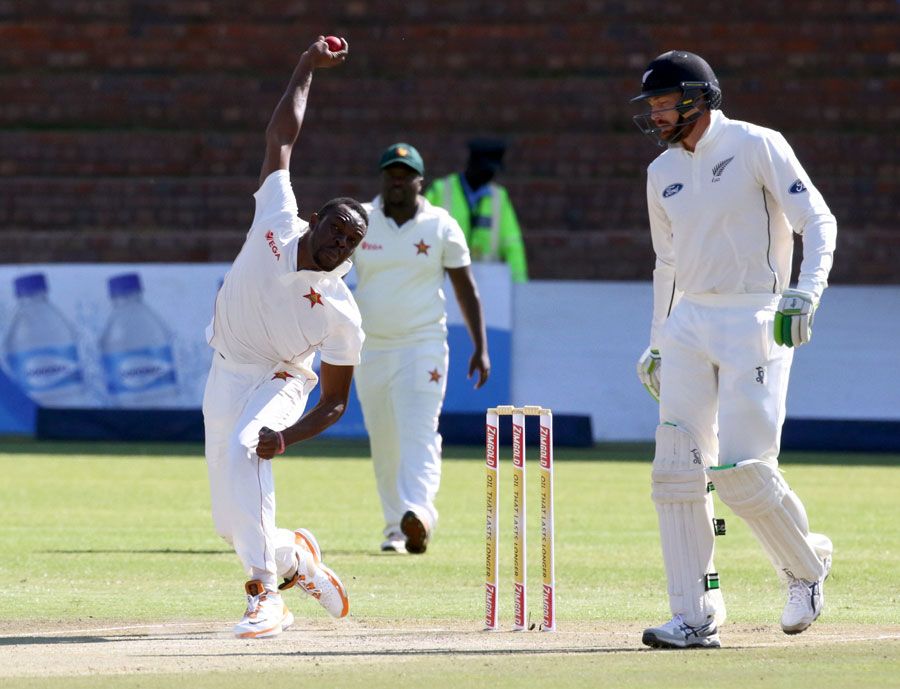 Michael Chinouya delivers the ball