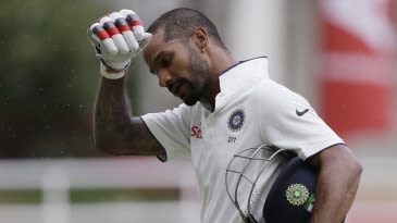 Dhawan falters but Delhi take day's honours