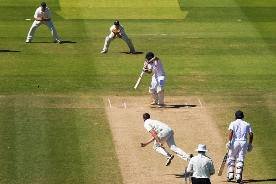 Sharad Vesawkar steers the ball square