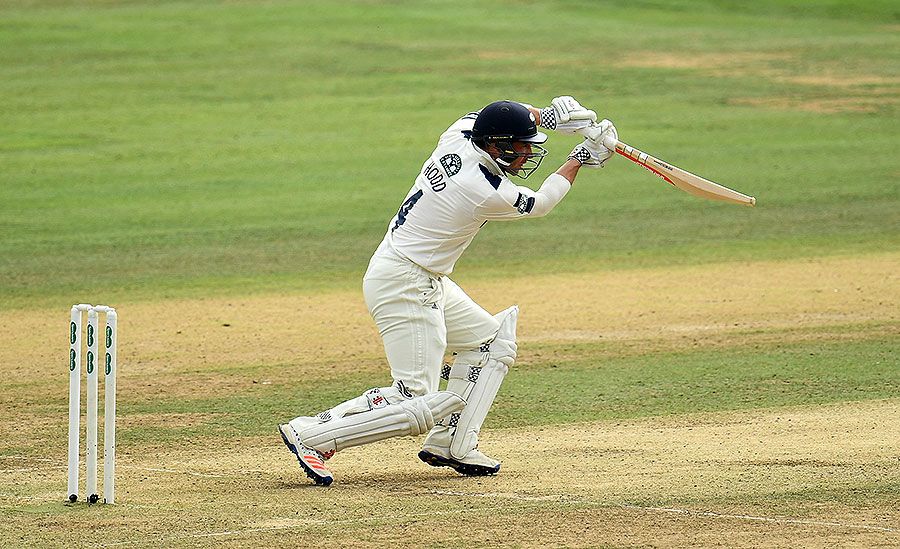 Andy Hodd drives into the covers