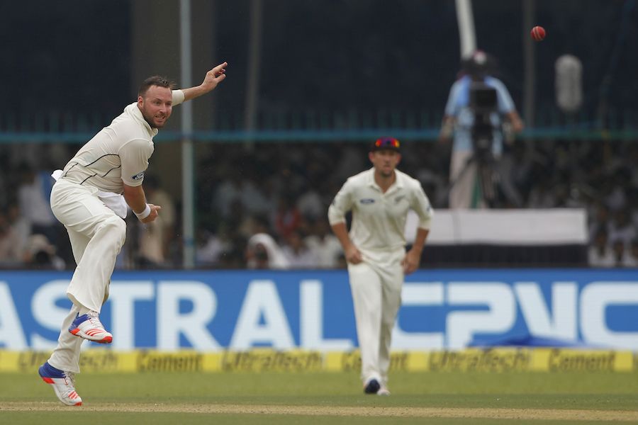 Mark Craig bowled a probing spell before lunch