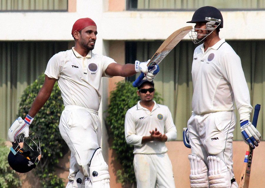 Bavanaka Sandeep's century helped Hyderabad put up a strong total