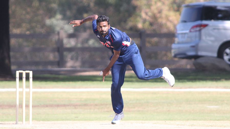 Prashanth Nair took 1 for 41 bowling left-arm spin