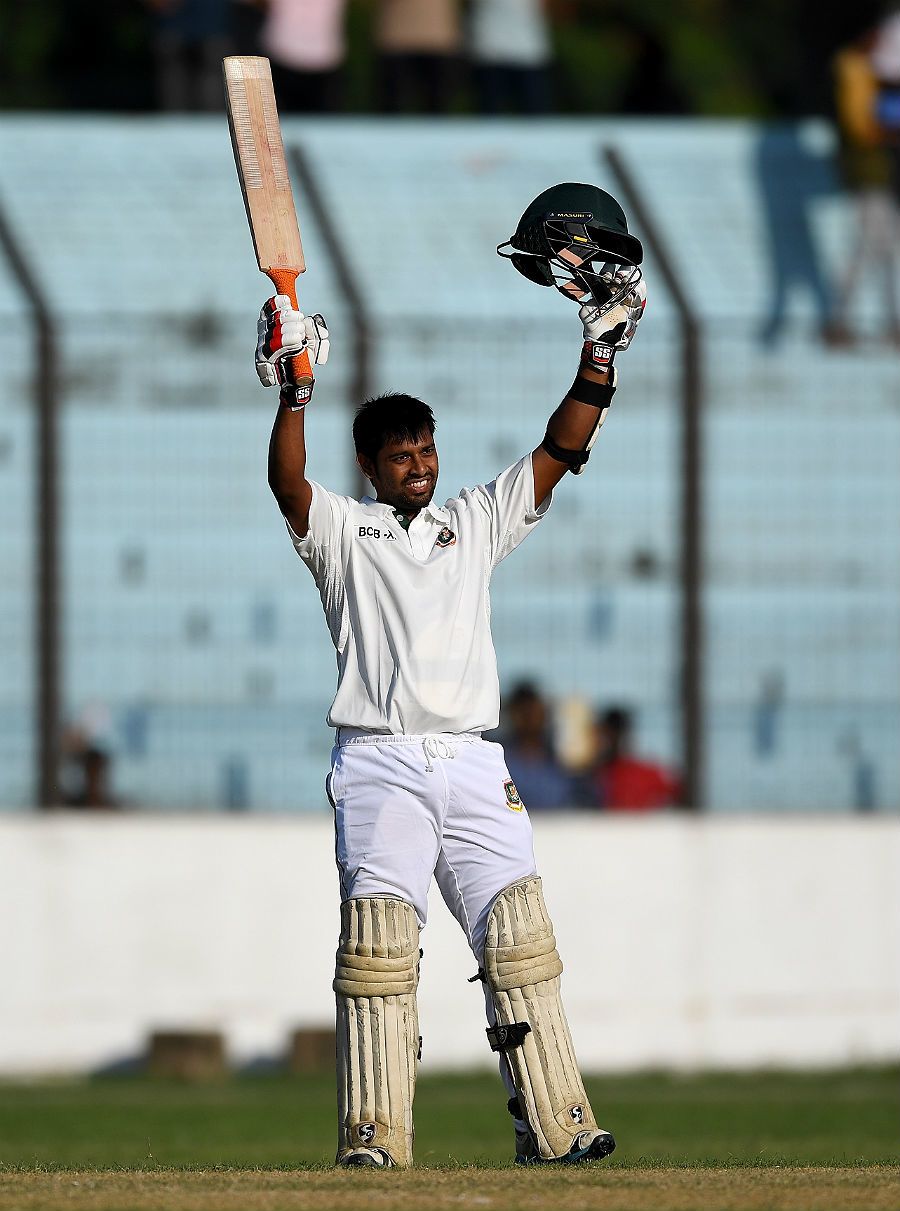 Abdul Mazid celebrates his hundred