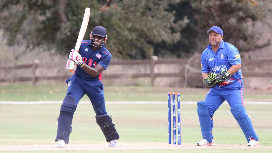 Steven Taylor drives through cover on his way to 56