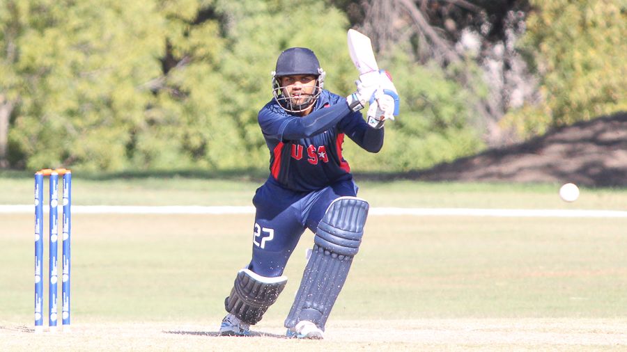 Ravi Timbawala drives through cover