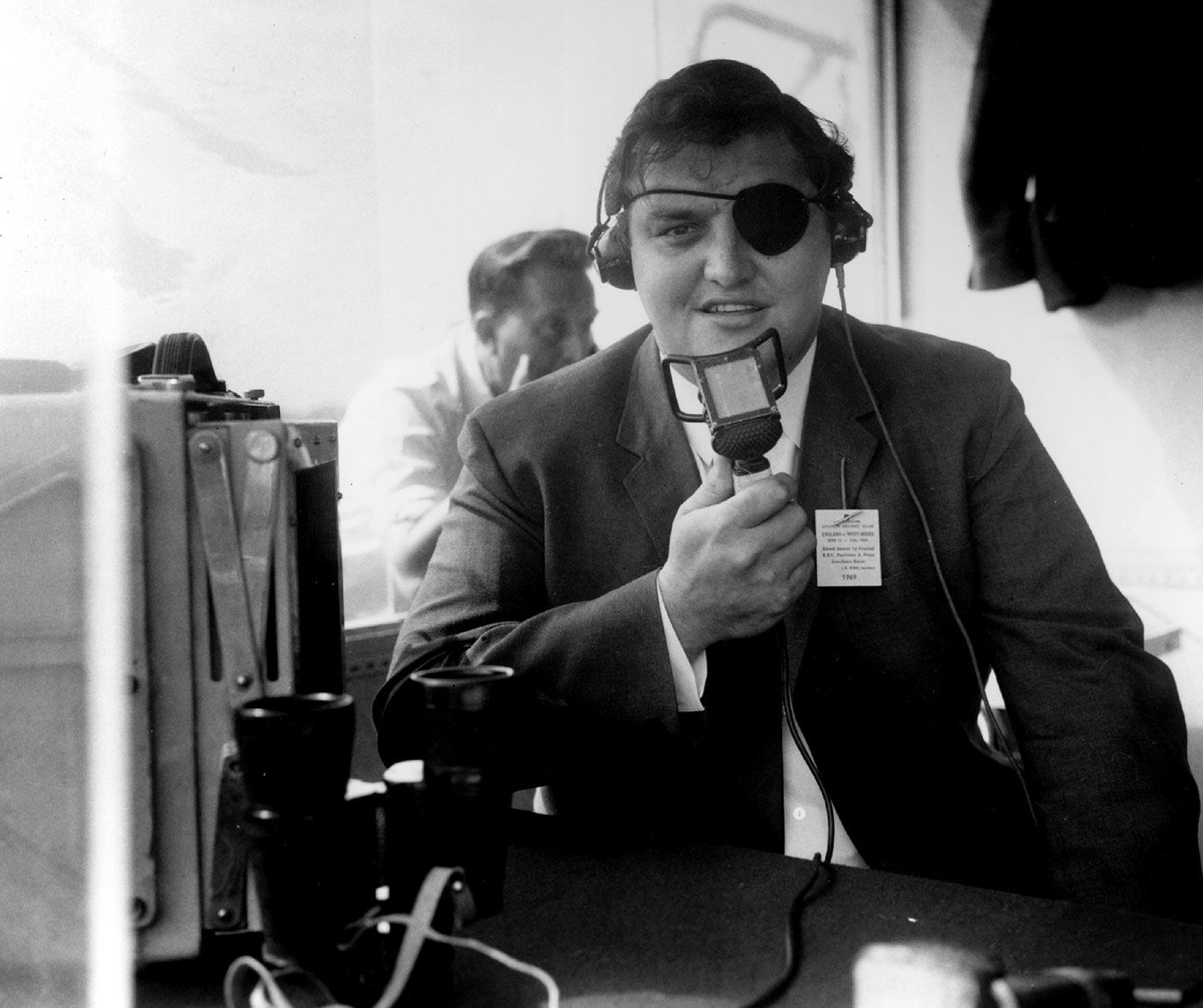 Colin Milburn commentates