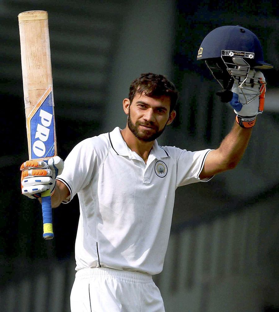 Rajat Paliwal celebrates his hundred