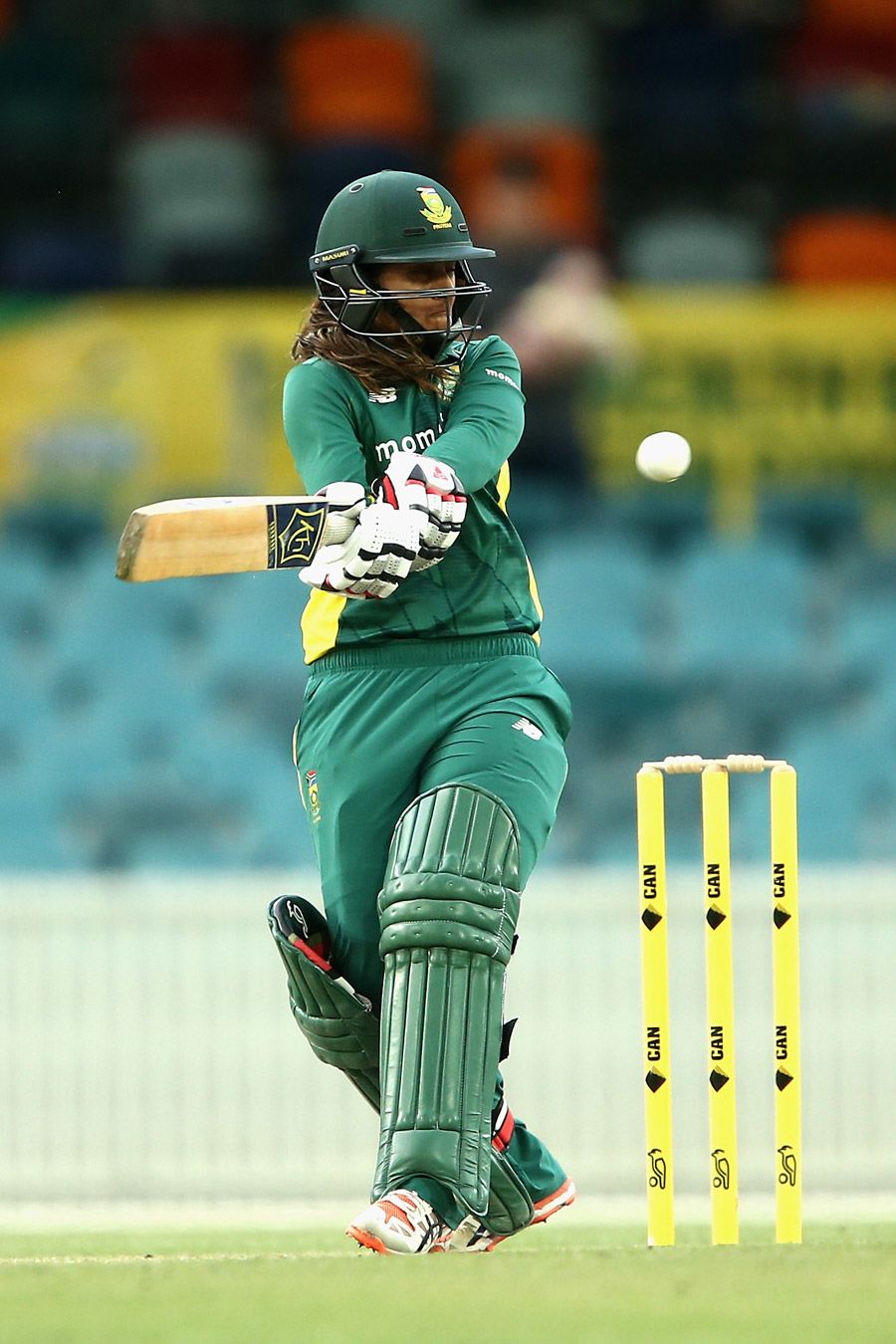 Dinesha Devnarain hits into the legside