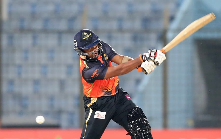 Opener Hasanuzzaman hit 19 off 19 balls