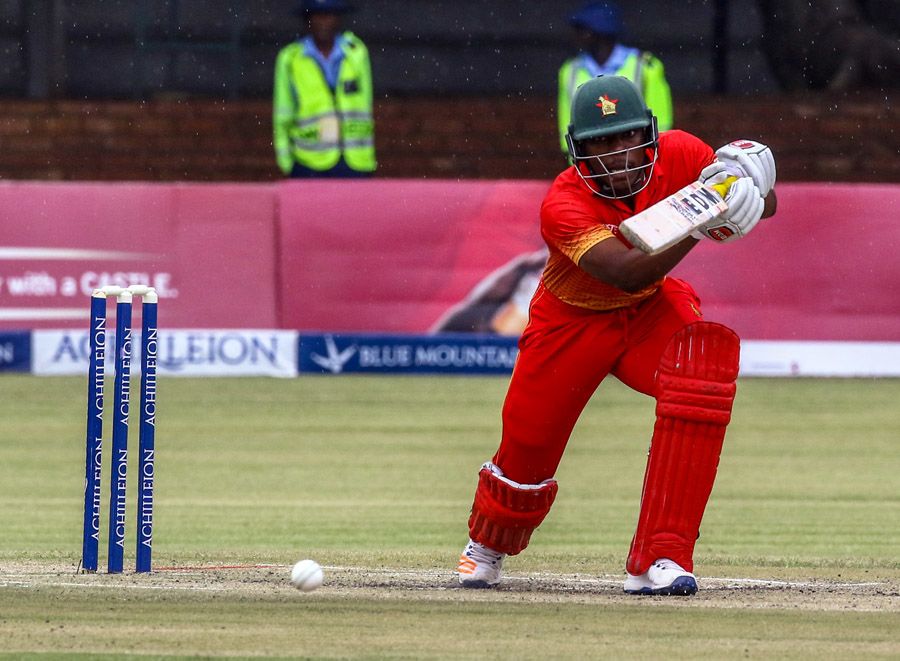Brian Chari drives through the covers