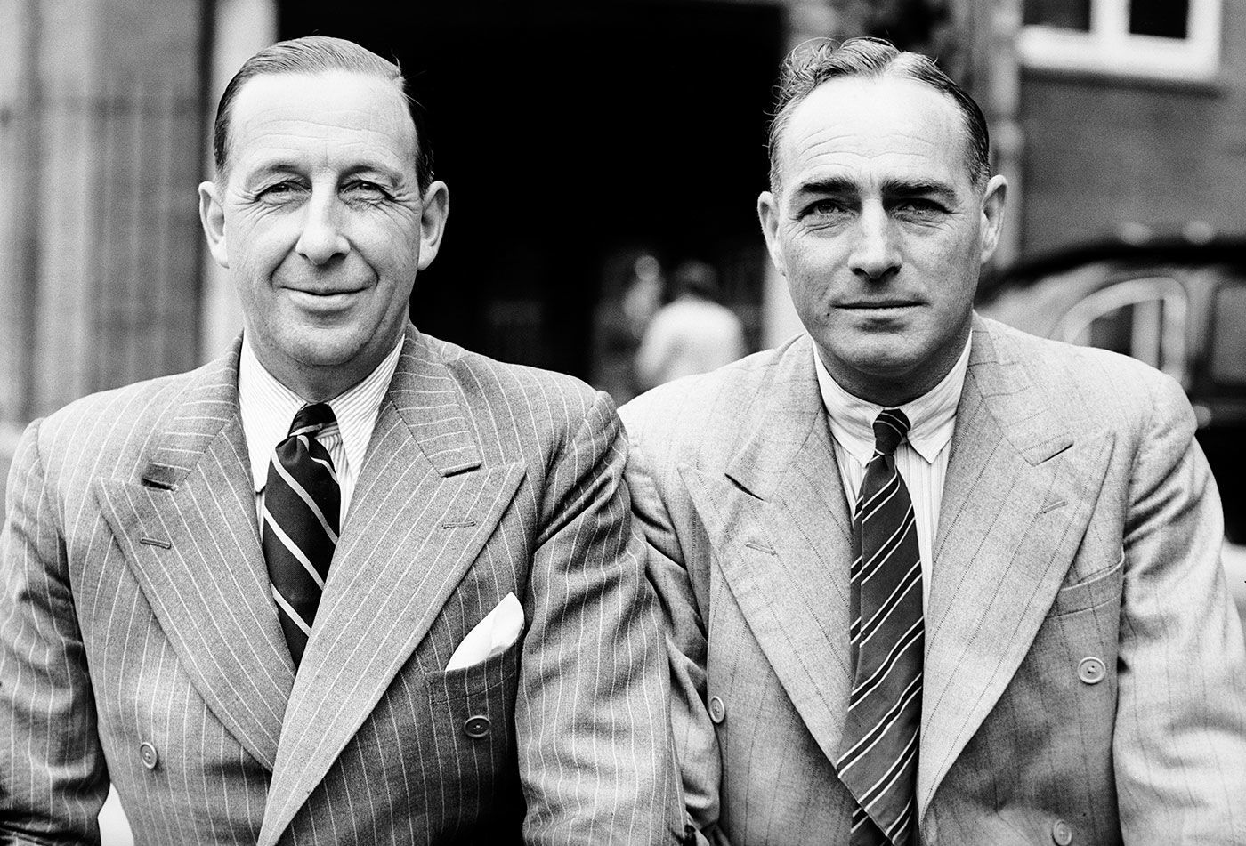 New Zealand's Ted Badcock and Stewie Dempster